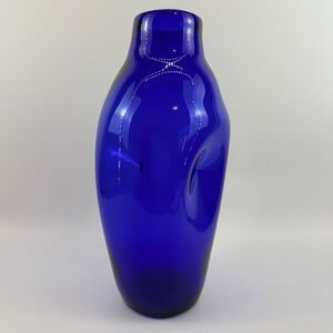 Blenko‎ 921M Cobalt Blue Art Glass Vase Pre Designer Catalog Form